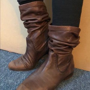 Frye slouchy riding boots